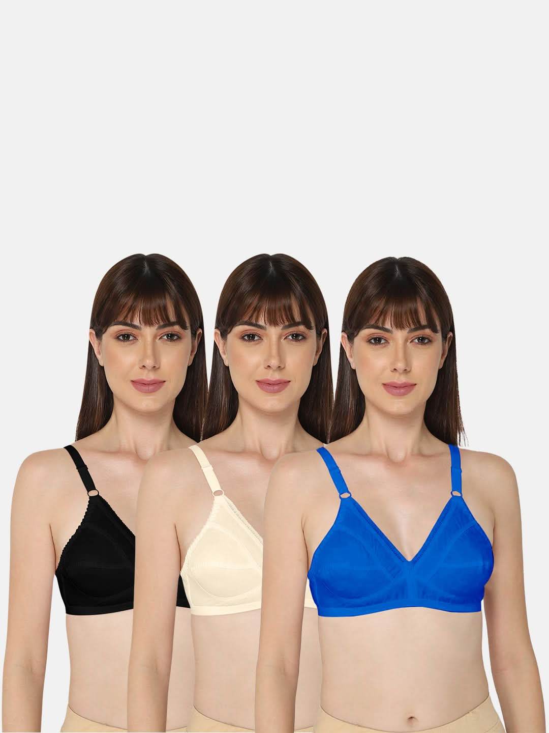 Naidu Hall Naturalle Heritage Bra Combo Pack – Elegant, Comfortable Support with Premium Fit for Everyday Wear (C35) - Naidu Hall Family Store