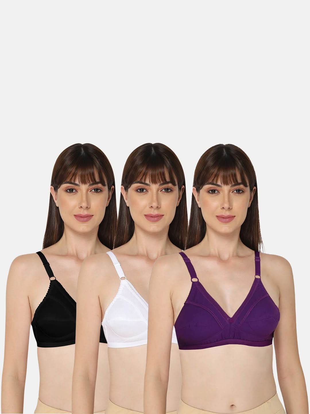 Naidu Hall Heritage Naturalle Bra Combo Pack – Soft, Comfortable, and Supportive Everyday Bras (C42) - Naidu Hall Family Store