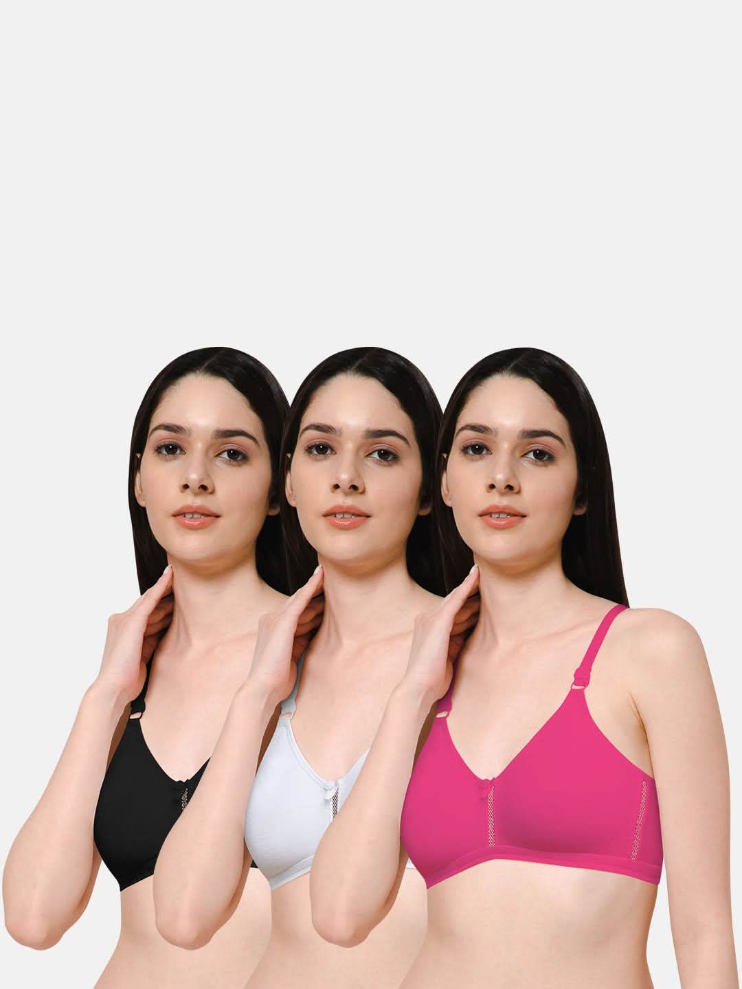 Naidu Hall Beauti Knitwear Bra Combo Pack – Comfortable and Breathable Fabric for All-Day Support and Style (C38) - Naidu Hall Family Store