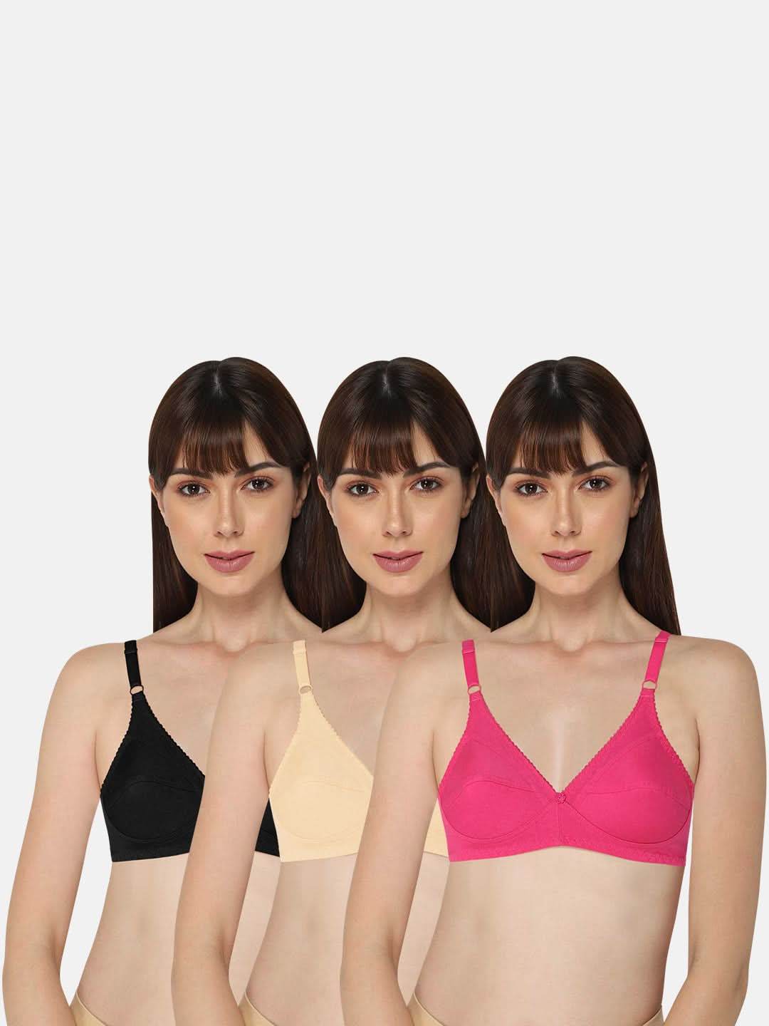 Naidu Hall Charmi Knitwear Bra Combo Pack – Soft, Comfortable, and Supportive Bras for Everyday Wear (C66) - Naidu Hall Family Store