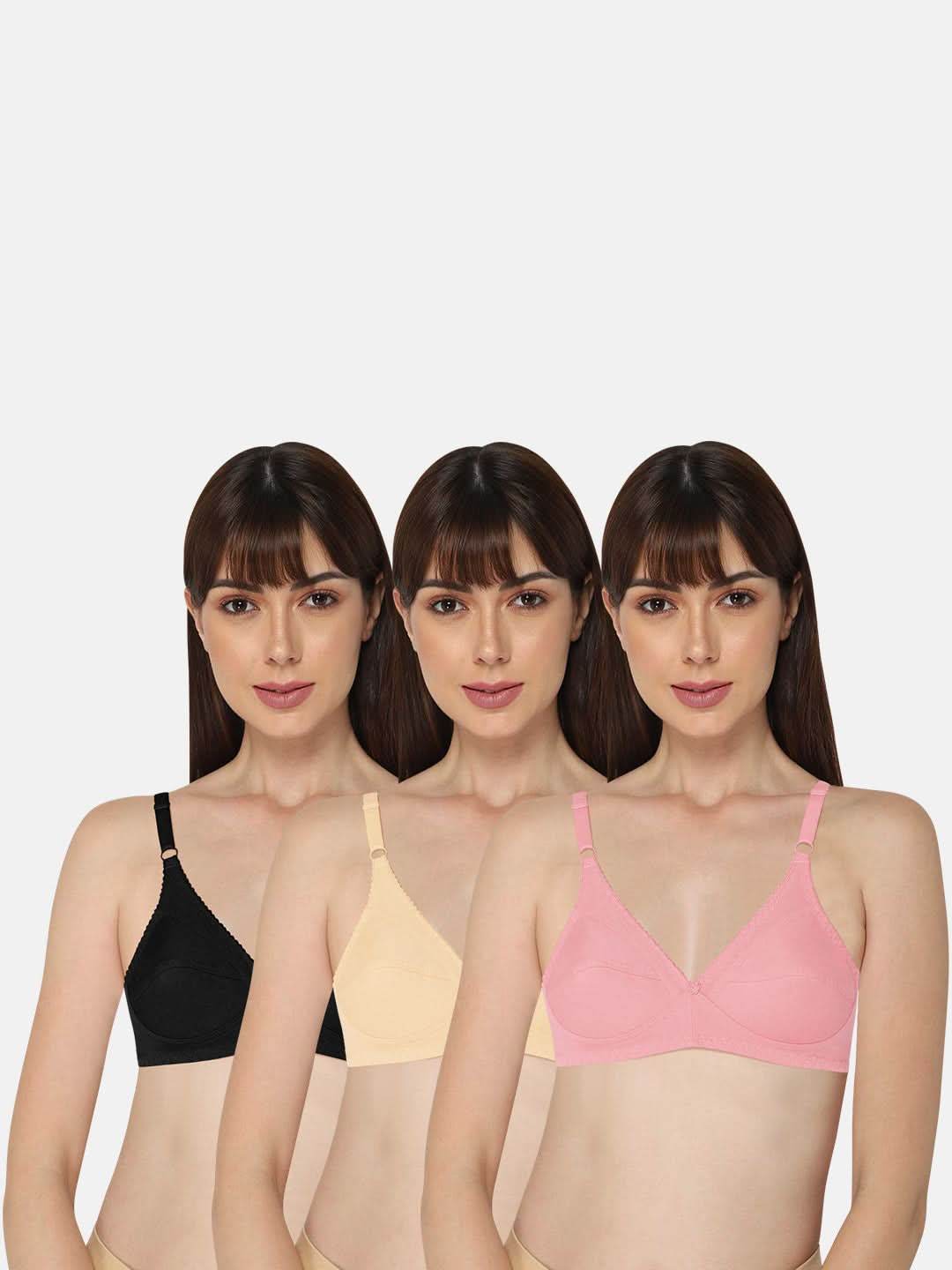 Naidu Hall Charmi Knitwear Bra Combo Pack – Soft Stretchable Design for Everyday Comfort and Style (C67) - Naidu Hall Family Store