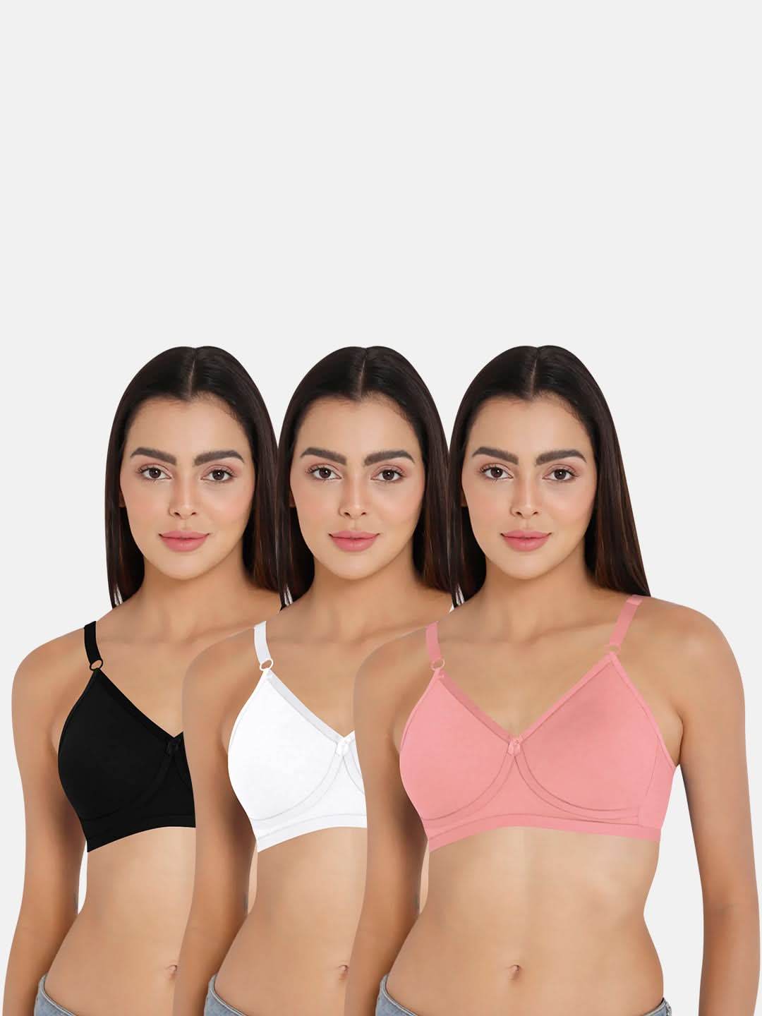 Naidu Hall Knitwear Bra Special Combo Pack – Classic Style for Everyday Comfort and Support (C39) - Naidu Hall Family Store