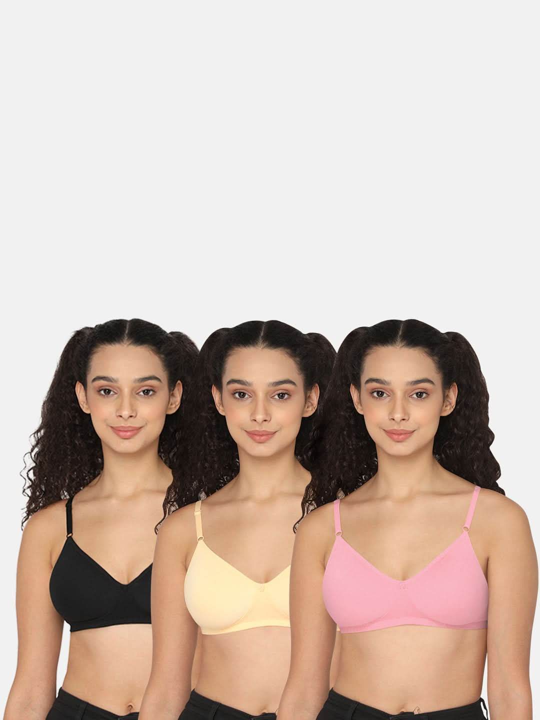 Naidu Hall Knitwear Bra Combo Pack – Soft and Supportive Bras for Comfortable All-Day Wear (Candi C67) - Naidu Hall Family Store