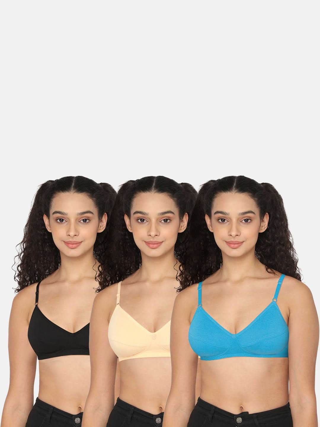 Naidu Hall Glori Knitwear Bra Combo Pack – Soft, Comfortable, and Supportive Bras for Everyday Wear (C33) - Naidu Hall Family Store