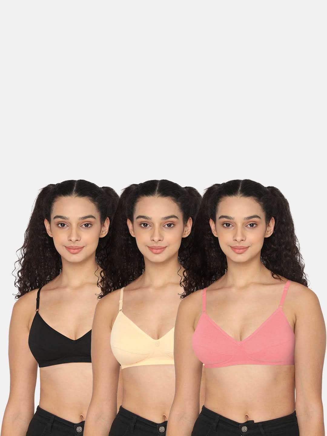Naidu Hall Glori Knitwear Bra Combo Pack – Soft, Supportive and Comfortable Bras for Everyday Wear (C67) - Naidu Hall Family Store