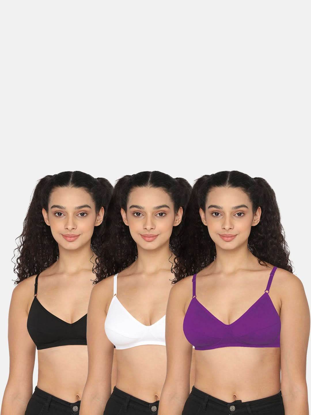 Naidu Hall Glori Knitwear Bra Combo Pack – Soft, Supportive, and Comfortable Bras for Everyday Wear (C42) - Naidu Hall Family Store