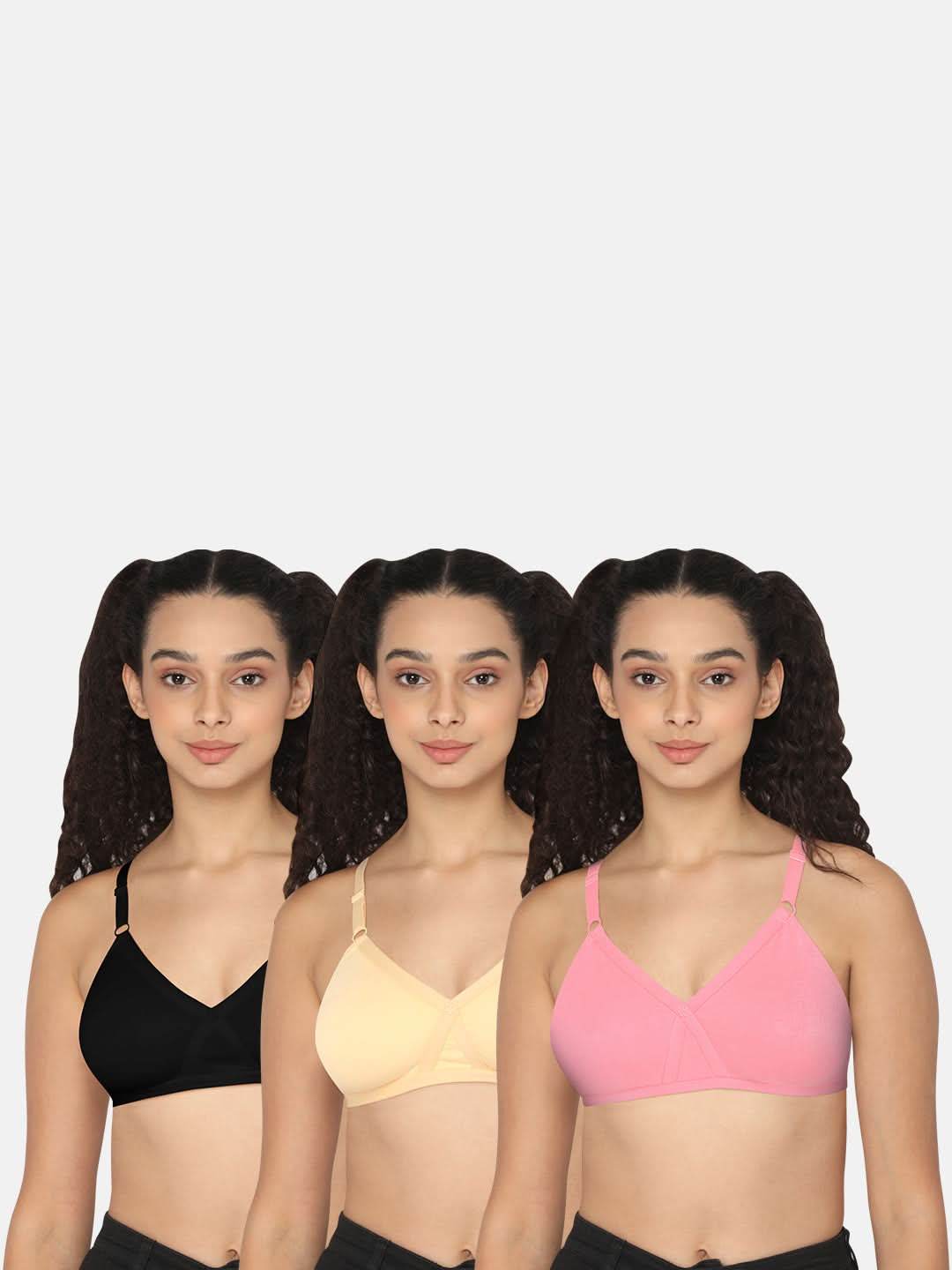 Naidu Hall Pretti Knitwear Bra Combo Pack – Soft, Comfortable, and Supportive Bras for Everyday Wear (C67) - Naidu Hall Family Store