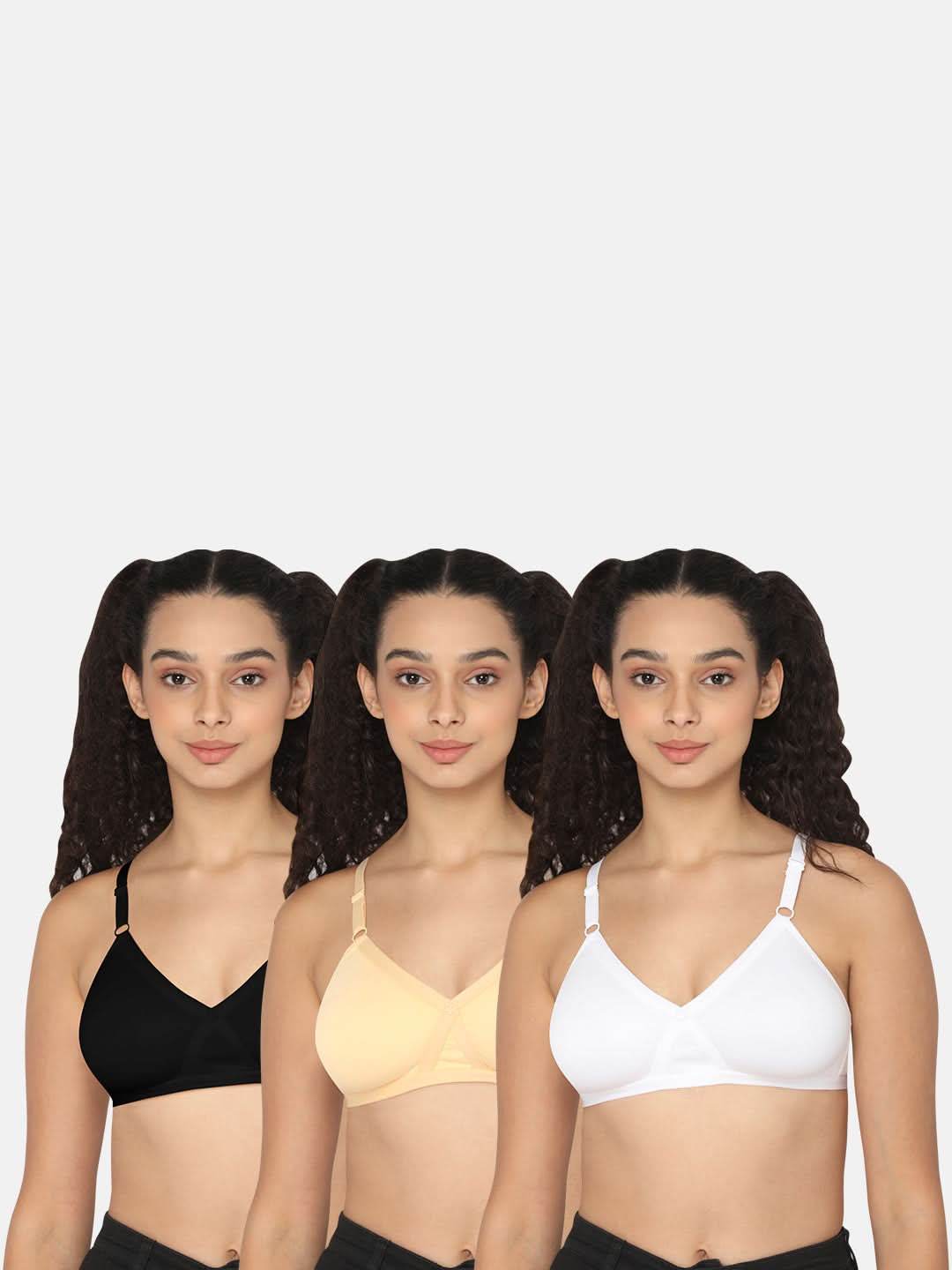 Naidu Hall Pretti Knitwear Bra Combo Pack – Soft, Comfortable, and Supportive Bras for Everyday Wear (C63) - Naidu Hall Family Store