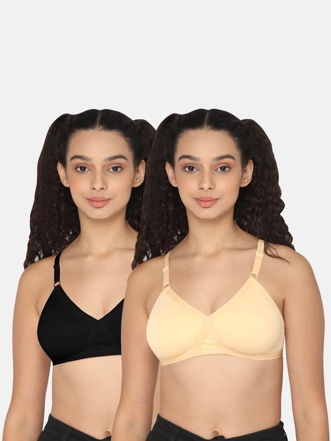 Naidu Hall Pretti Knitwear Bra Combo Pack – Soft, Comfortable, and Supportive Bras for Everyday Wear (C01) - Naidu Hall Family Store