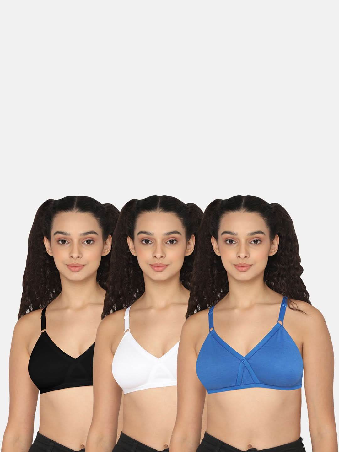Naidu Hall Pretti Knitwear Bra Combo Pack – Soft, Supportive and Stylish Essentials for Everyday Comfort (C43) - Naidu Hall Family Store