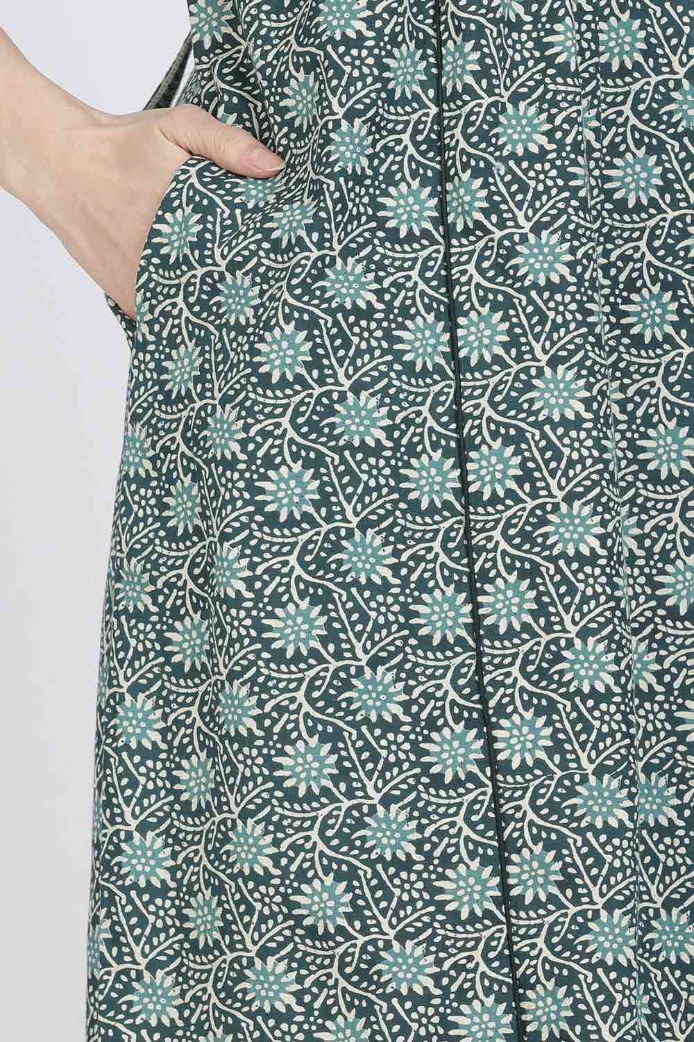 Naidu Hall Women’s Full-Length Printed Cotton Blend Nighty | V-Neck, Elbow Sleeves, A-Line Fit
- NB09