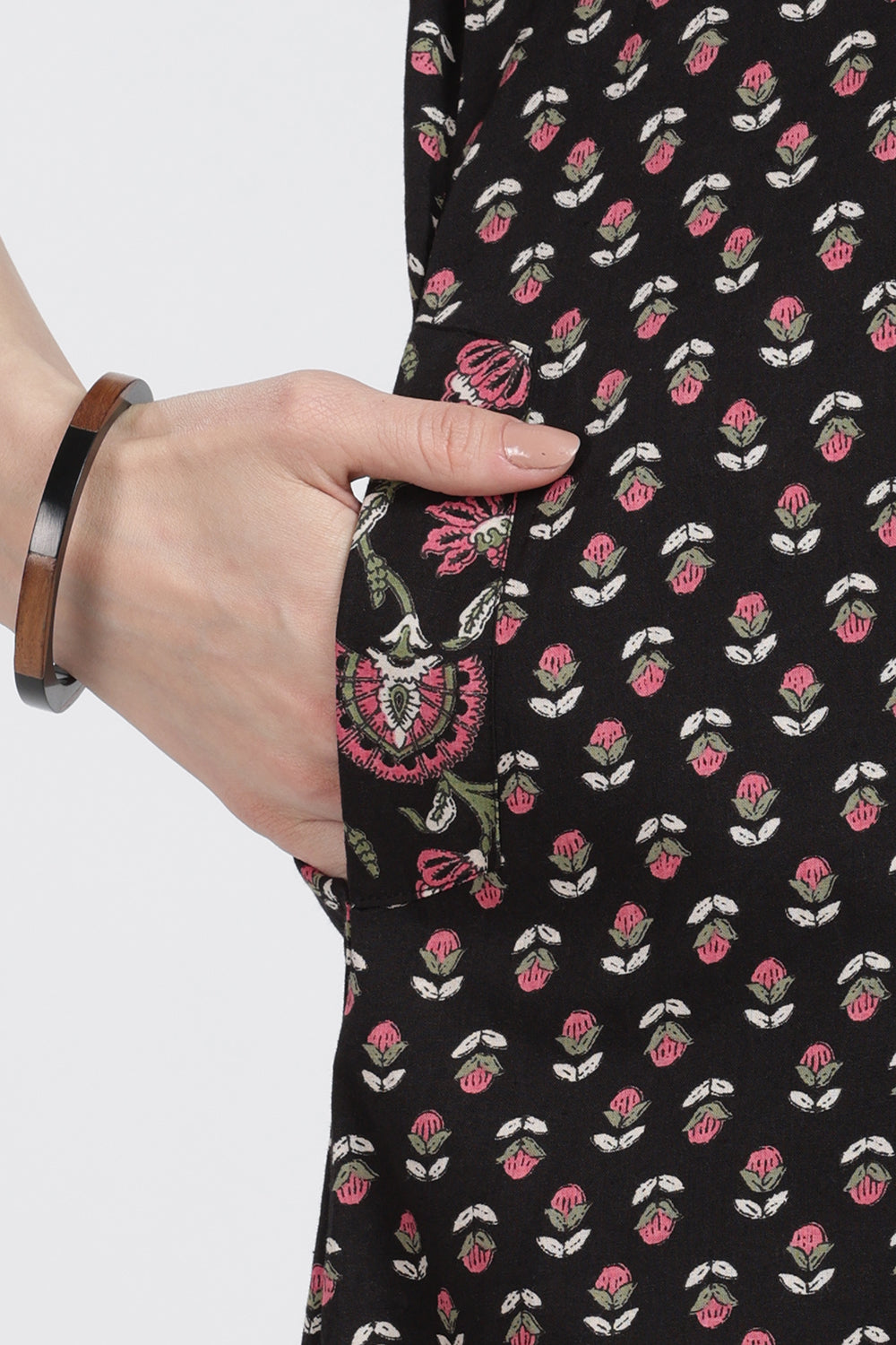 Naidu Hall Women’s Floral Printed Cotton Blend Nighty | Full-Length Round Neck Daily Wear Nightdress
- NB15