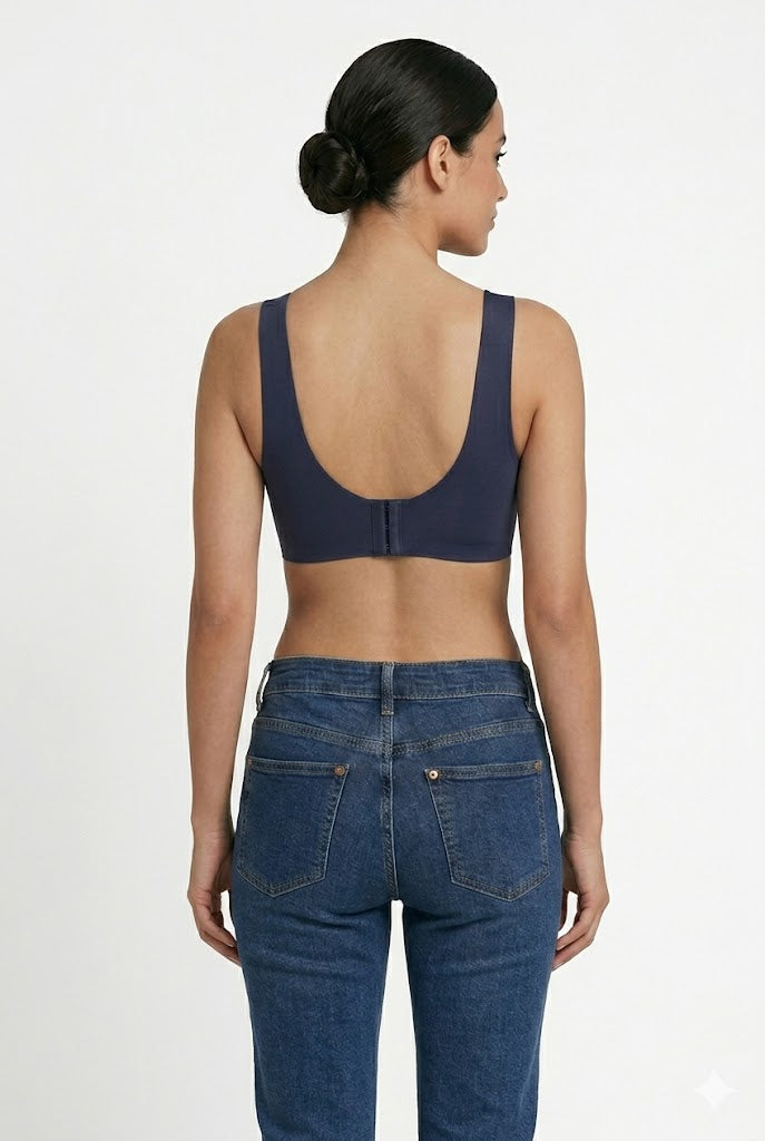 Seamless Padded Bra for Women & Teens – Full Coverage Modal Comfort Bra with Removable Pads | Wire-Free Everyday Bra - 169