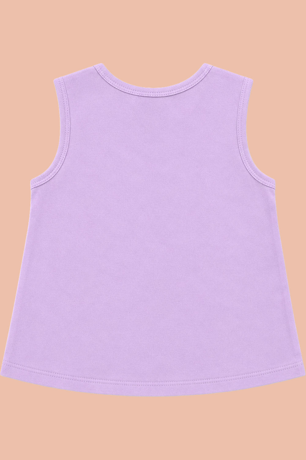 Oh Baby 100% Pure Cotton Everyday Comfort Baby Vest – Soft Breathable Infant Innerwear for Newborn Boys & Girls - Lavender - VS10