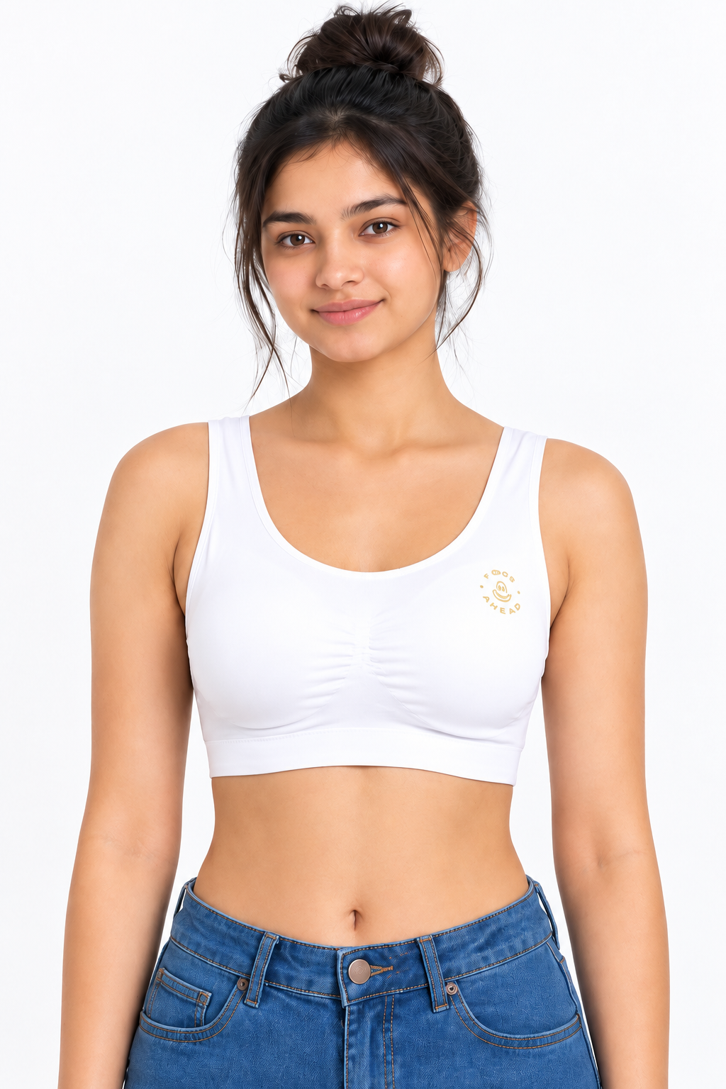 Women's Sports Bra | High Impact Padded Full Coverage Seamless Workout Bra for Gym, Yoga & Running | Breathable Activewear - V101