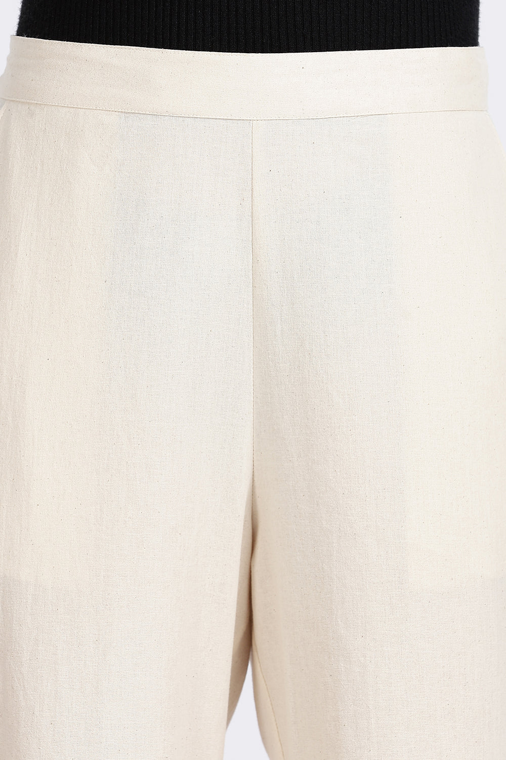 Mythri Women’s Straight Wide-Leg Pant – Cotton Blend Everyday Wear with Drawstring and Pockets | Comfortable & Elegant - TD02