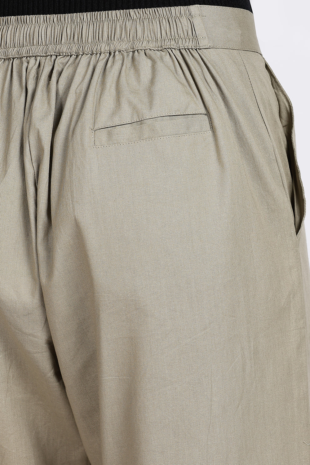 Mythri Women’s Straight Wide-Leg Pant – Cotton Blend Everyday Wear with Drawstring and Pockets | Comfortable & Elegant - TD02