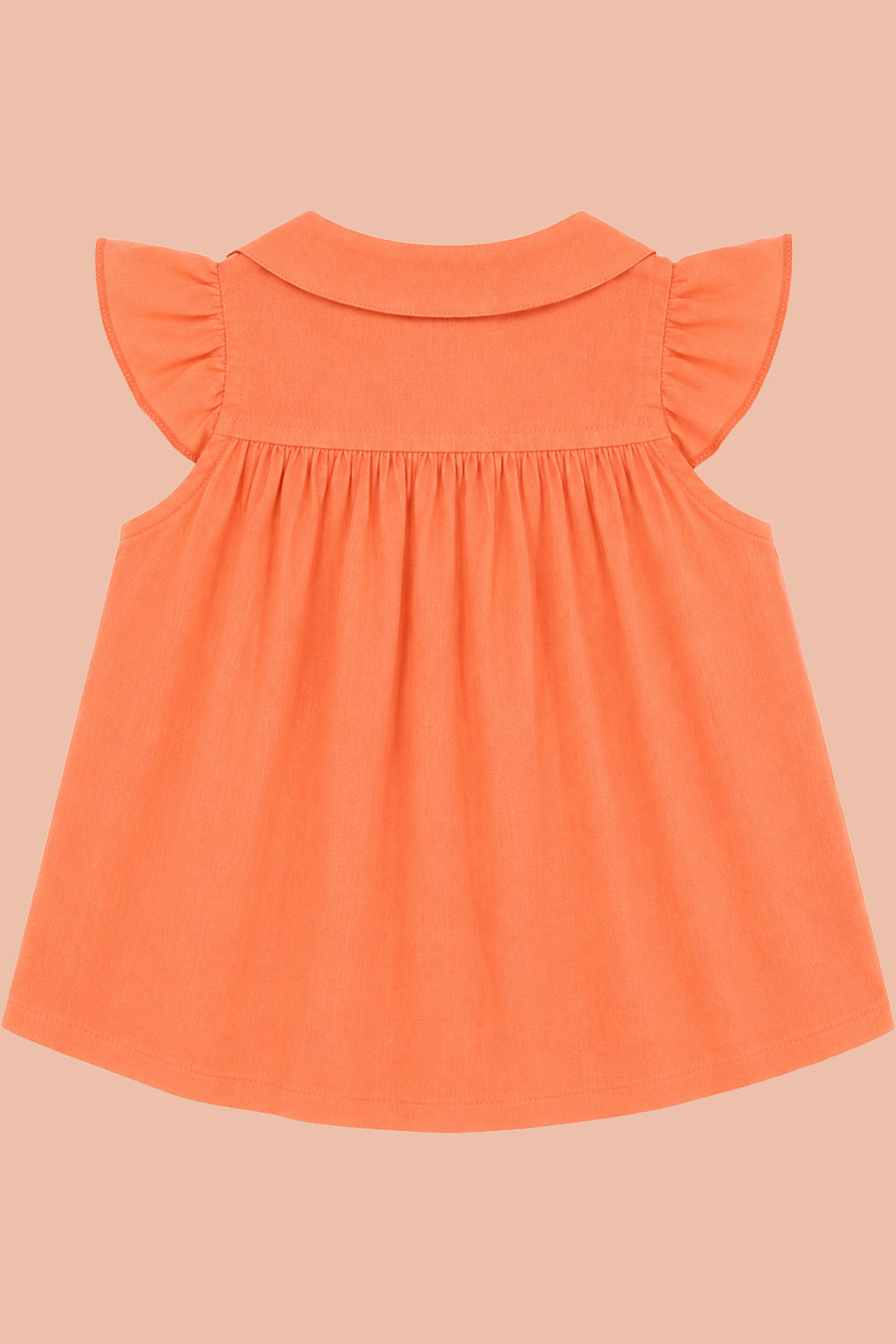 Oh Baby 100% Pure Cotton Everyday Comfort Baby Vest – Soft Breathable Infant Innerwear for Newborn Boys & Girls - Peach - FR10
