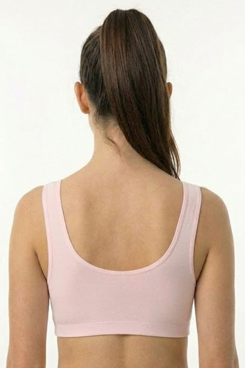 Teen Girls’ Padded Sport Bra – Medium-Coverage, Seamless & Soft Cotton Blend Comfort - 5934