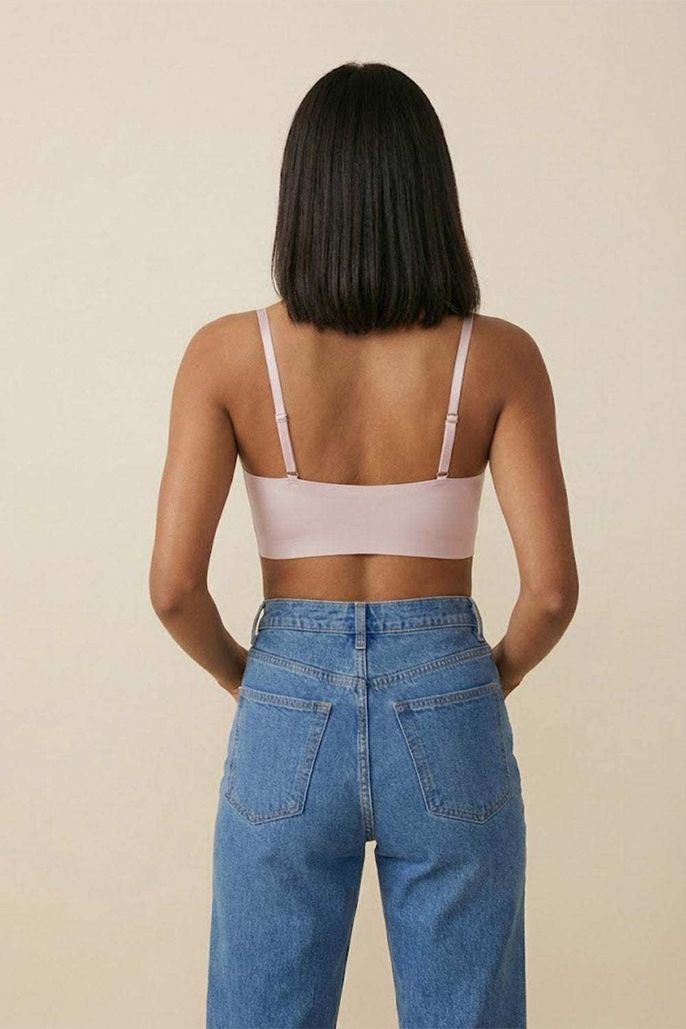 Teen Girls’ High-Coverage Satin-Finish Sport Bra – Seamless, Padded & Crop-Top Ready Comfort - 2483