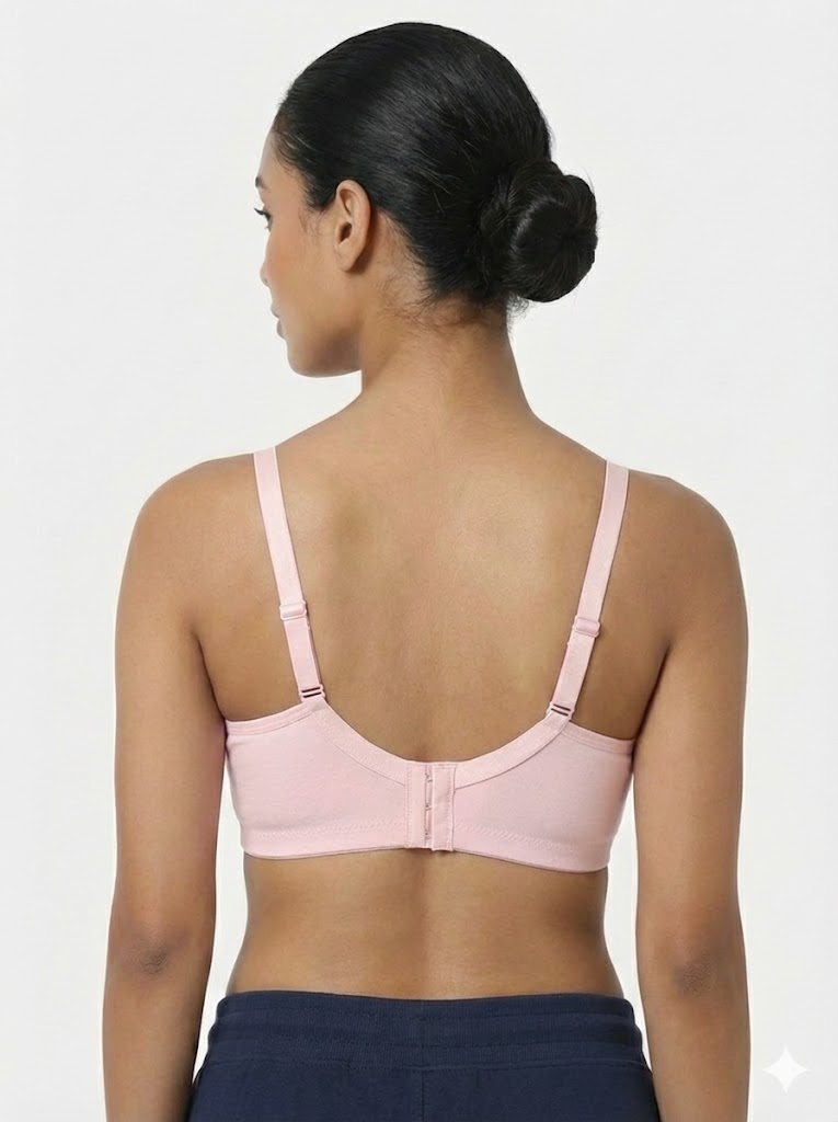 Teen Girls’ Lace Padded Bra – High-Coverage, Seamless & Sweat-Friendly Comfort - 2855