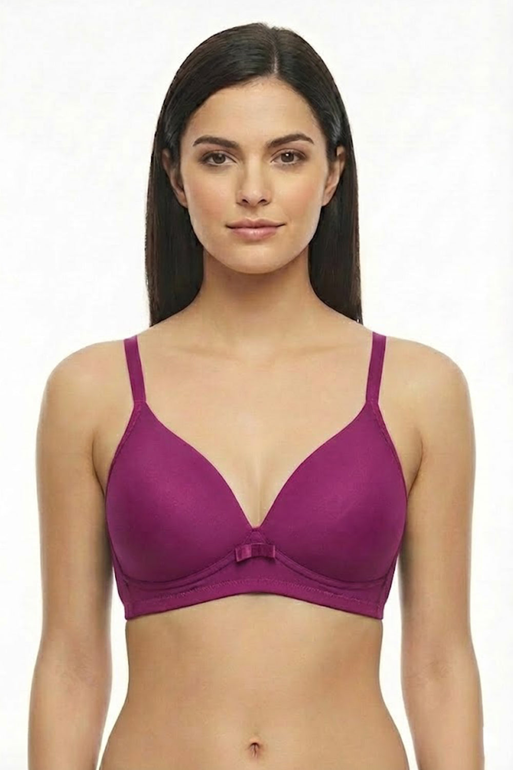 Teen Girls’ Plunge Padded Bra – Low-Coverage, Seamless & Supportive Design - 2277