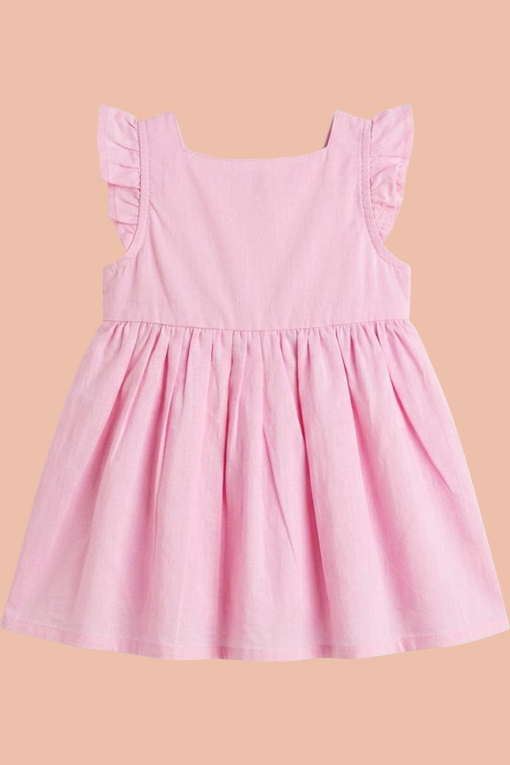 Oh Baby 100% Pure Cotton Everyday Comfort Baby Vest – Soft Breathable Infant Innerwear for Newborn Boys & Girls - Pink - FR08