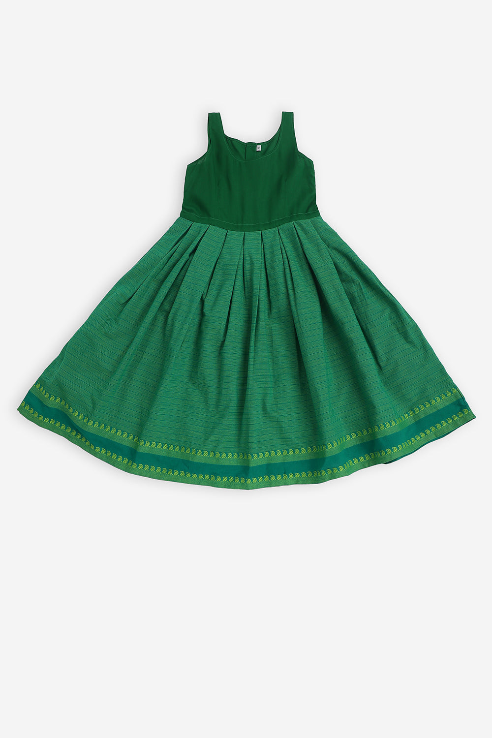 Chittythali Girls Cotton Blend Pavadai Set with Kali Skirt | Traditional Ethnic Wear & Festive Wear for Girls - PS88
