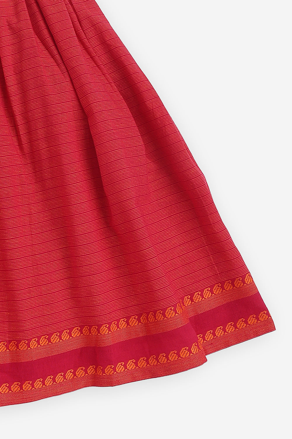 Chittythali Girls Cotton Blend Pavadai Set with Kali Skirt | Traditional Ethnic Wear & Festive Wear for Girls - PS88