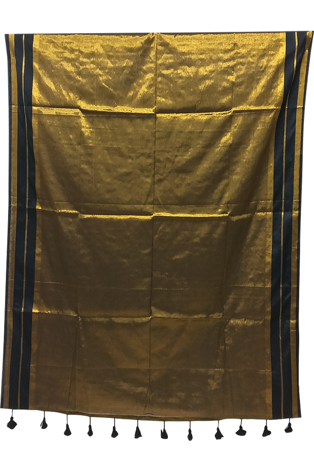 Naidu Hall Women's Green Tissue Cotton Blend Solid Saree with Blouse | Lightweight Ethnic Wear Saree - R130