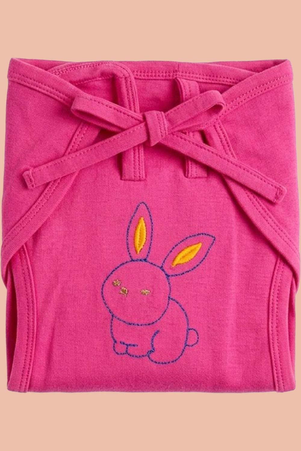 Oh Baby 100% Pure Cotton Baby Nappies – Soft Breathable Reusable Nappies for Newborns & Infants | Everyday Baby Essential - Dark Pink - RDPL