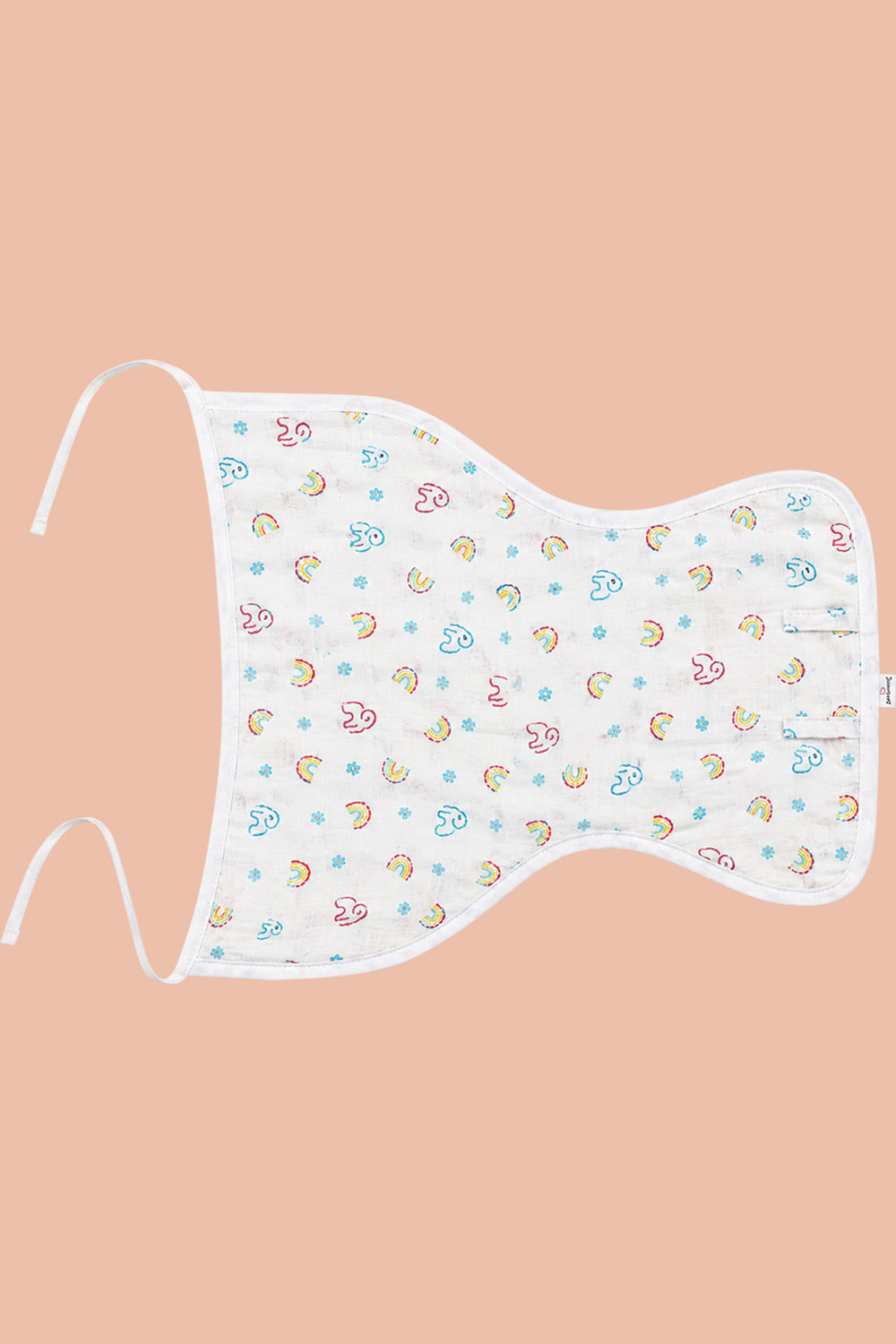 Oh Baby 100% Pure Cotton Nappy Pad – Soft Reusable Baby Insert Pad for Newborns & Infants | Gentle Everyday Comfort - White - RDPR