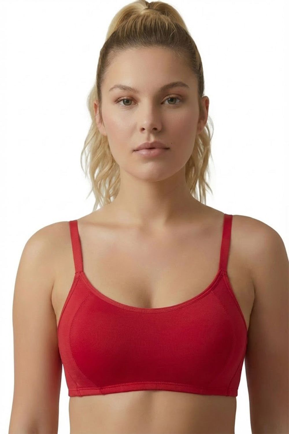 Teen Girls’ High-Coverage Padded Bra | Seamless, Broad-Back Comfort - 635