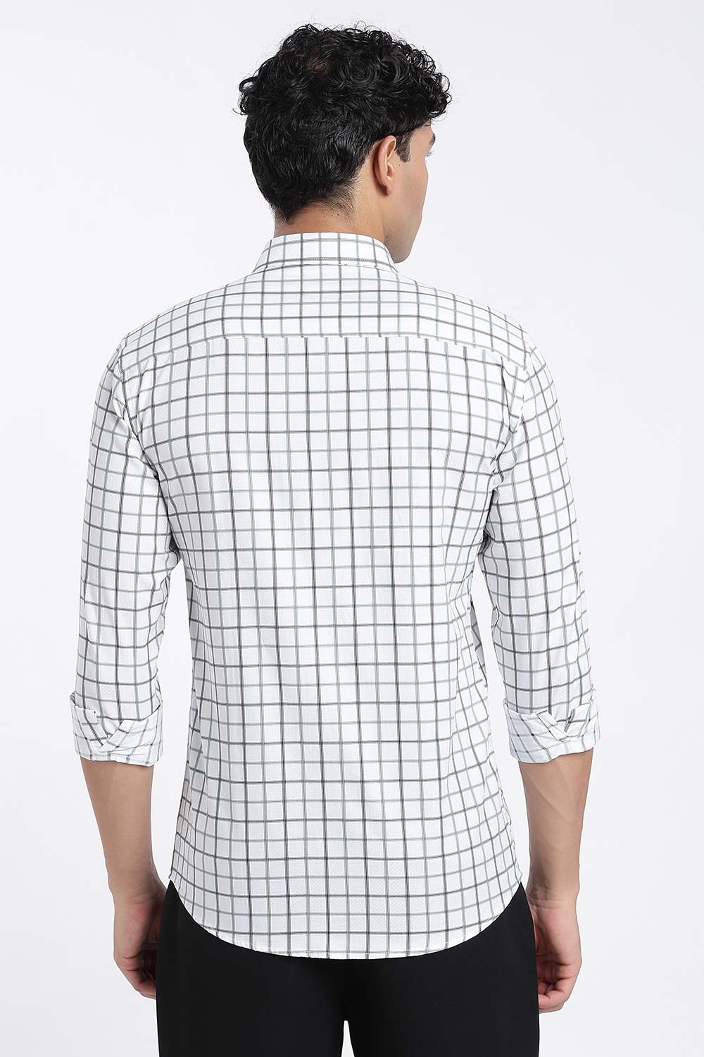 Enhance Men’s Cotton Check Shirt – Full Sleeve Casual Shirt with Button Placket & Pocket | Everyday Wear Shirt for Men - Green - SH37