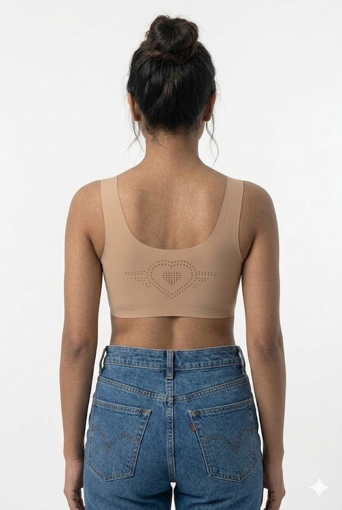 Seamless Padded Bra for Women & Teens – Full Coverage Wire-Free Modal Bra | Soft Everyday Comfort Bra - 51