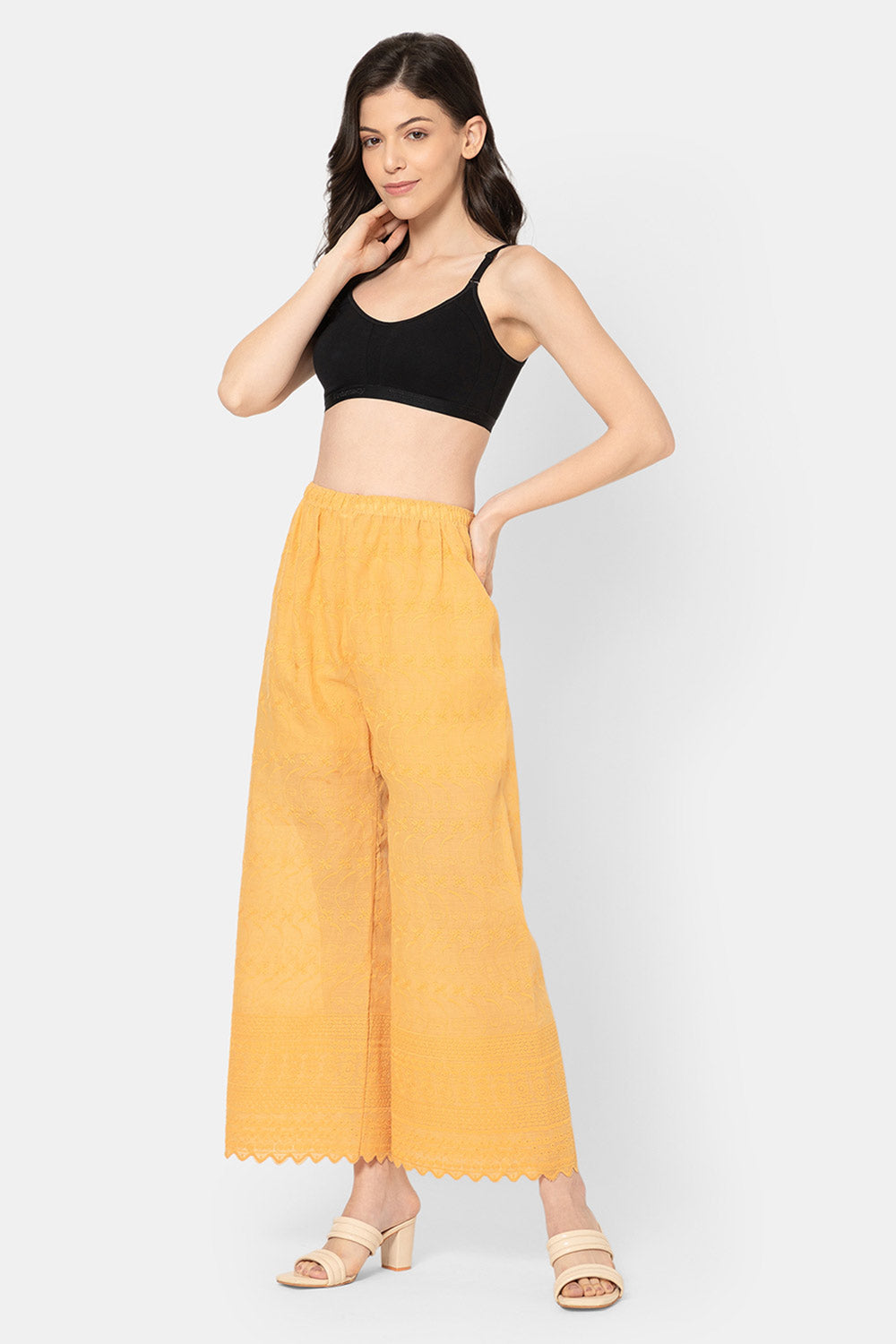 Teen Girls Cotton Blend Medium-Impact Sports Bra | Non-Wired, Seamless Beginner Bra -BB07