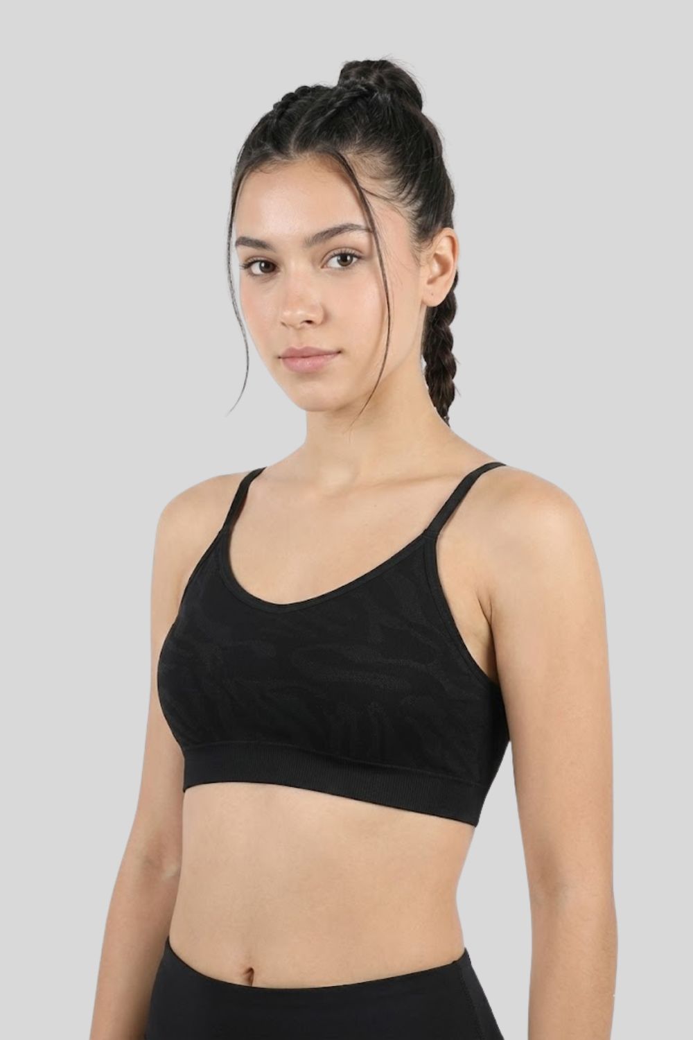 Women’s Padded Sport Bra | Sweat-Absorbent, Seamless, Medium Coverage & Soft Fit - S126