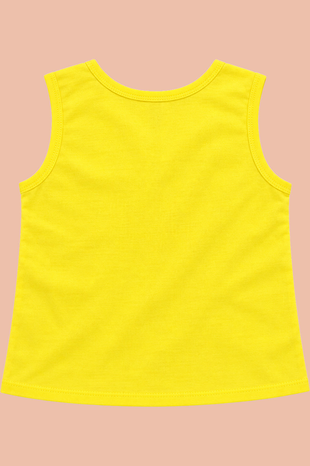Oh Baby 100% Pure Cotton Everyday Comfort Baby Vest – Soft Breathable Infant Innerwear for Newborn Boys & Girls - Yellow - VS10