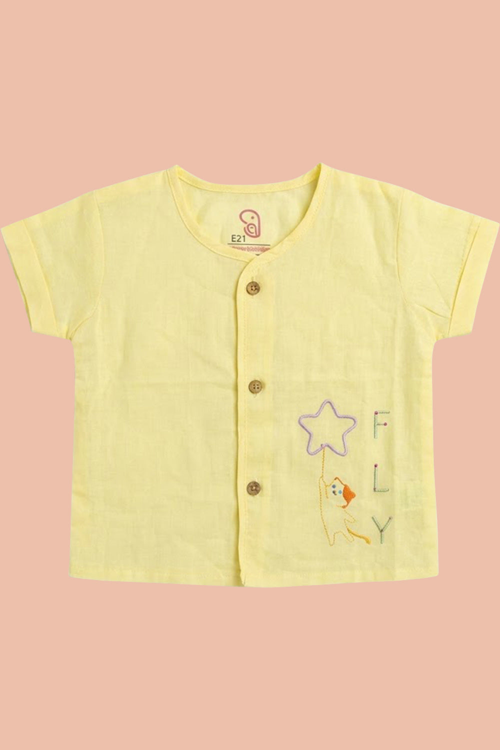 Oh Baby 100% Pure Cotton Everyday Comfort Baby Vest – Soft Breathable Infant Innerwear for Newborn Boys & Girls - Solid - EV01
