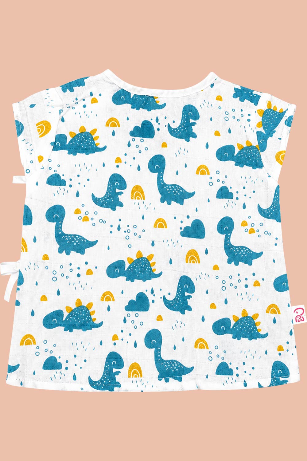 Oh Baby 100% Pure Cotton Everyday Comfort Baby Vest – Soft Breathable Infant Innerwear for Newborn Boys & Girls - Printed - KV01