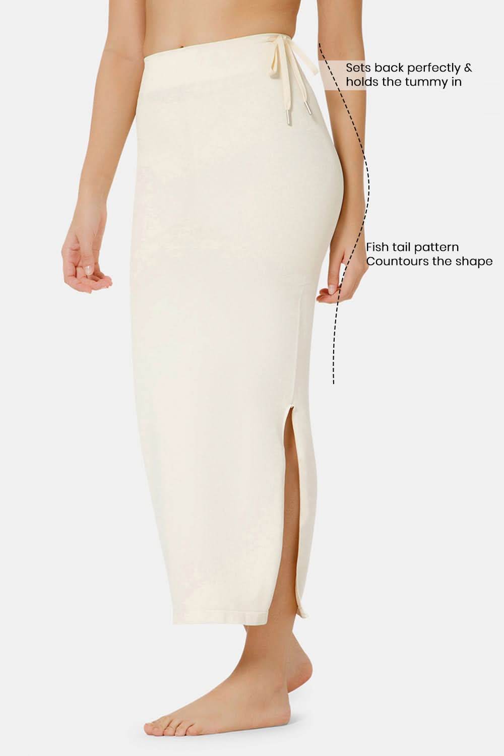 Intimacy Seamless Sweat Absorbent Mermaid Saree Shapewear - Ivory - SW02 - Naidu Hall Family Store