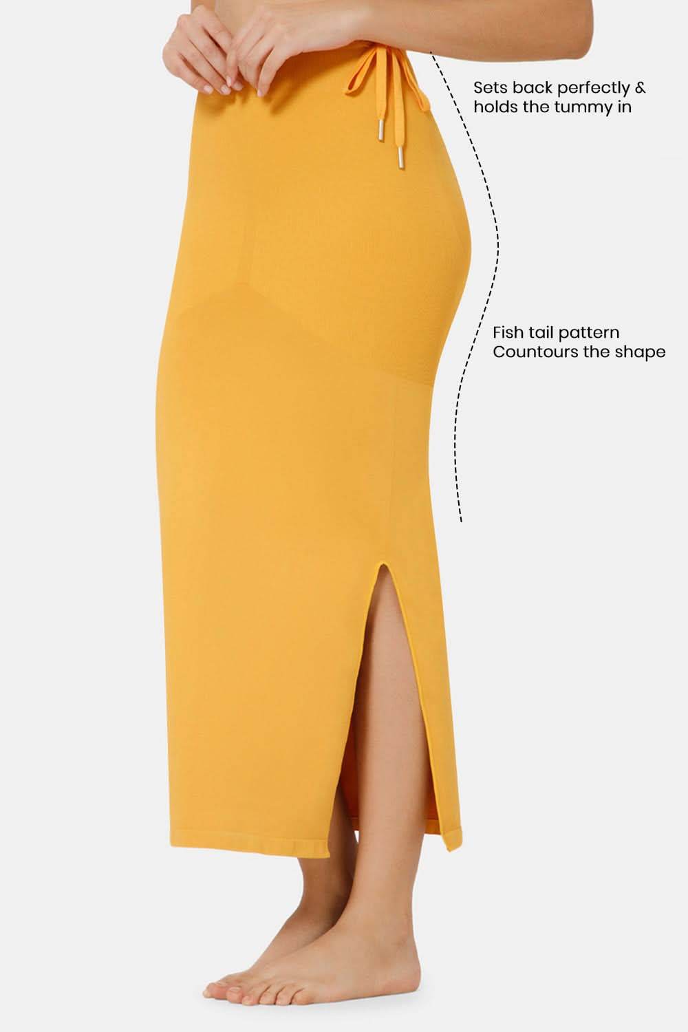 Intimacy Seamless Sweat Absorbent Mermaid Saree Shapewear - Mustard - SW02 - Naidu Hall Family Store