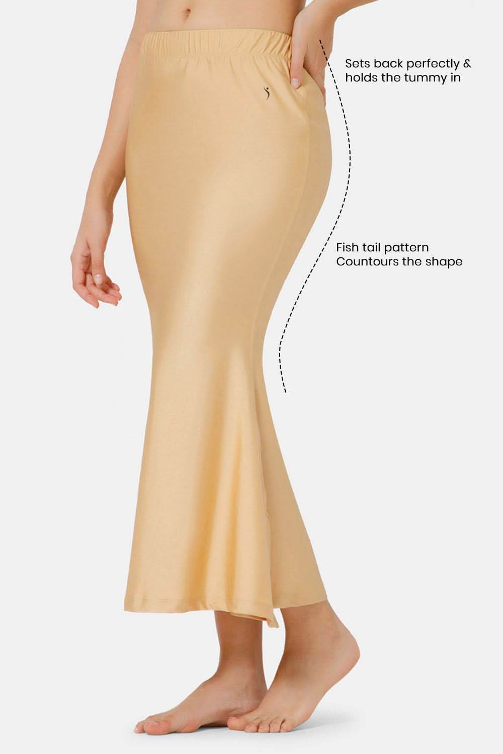 Intimacy Seamless Sweat Absorbent Mermaid Saree Shimmer Shapewear - Gold - SW03 - Naidu Hall Family Store