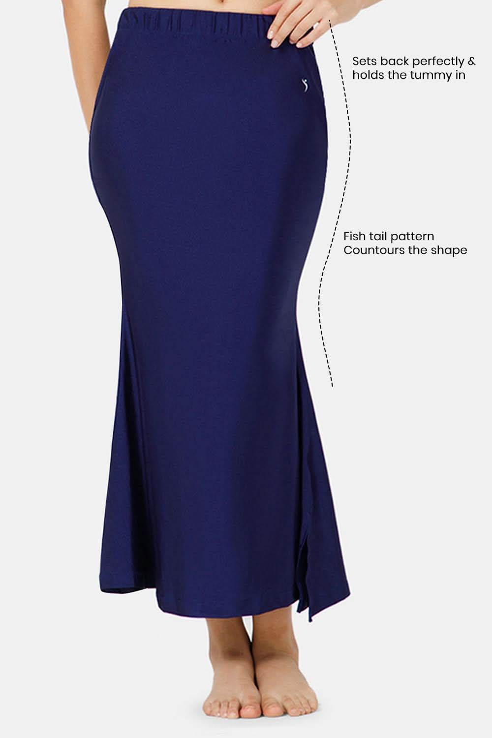 Intimacy Seamless Sweat Absorbent Mermaid Saree Shimmer Shapewear - Dark Navy - SW03 - Naidu Hall Family Store
