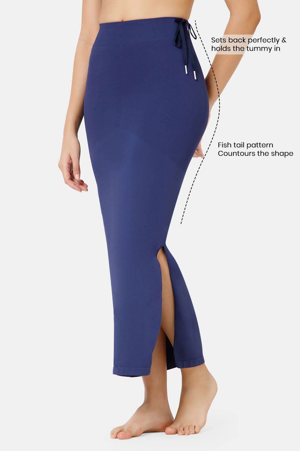 Intimacy Seamless Sweat Absorbent Mermaid Saree Shapewear - Blue - SW02 - Naidu Hall Family Store