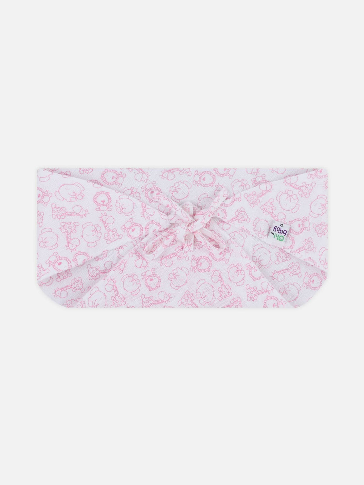 Oh Baby Printed Triangle Nappies Pink - Trpr