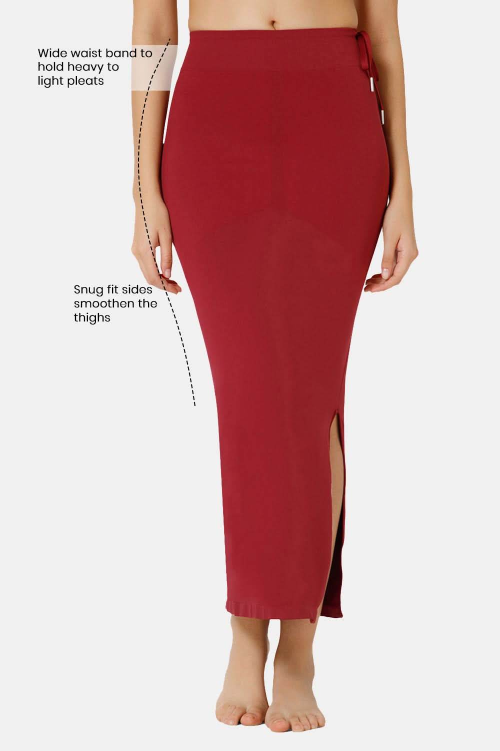 Intimacy Seamless Sweat Absorbent Mermaid Saree Shapewear - Maroon - SW02 - Naidu Hall Family Store