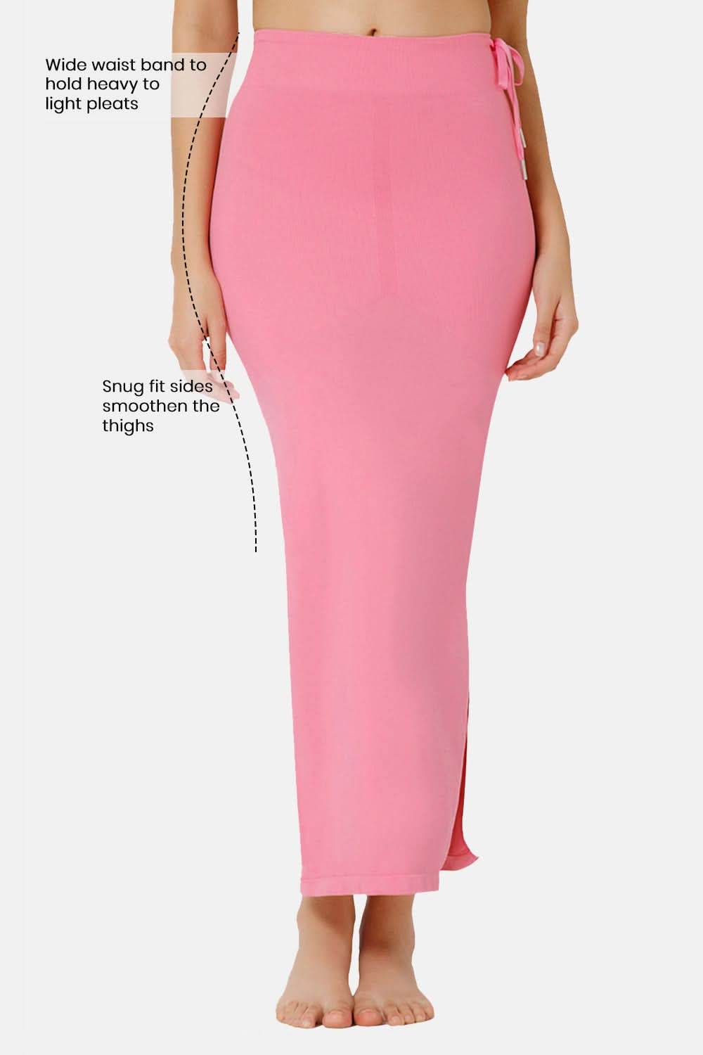 Intimacy Seamless Sweat Absorbent Mermaid Saree Shapewear - Pink - SW02 - Naidu Hall Family Store