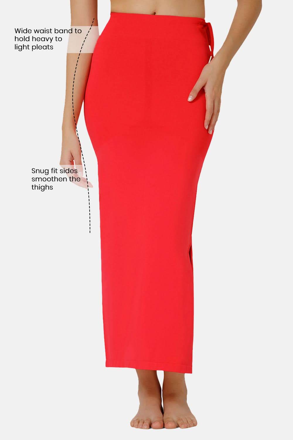 Intimacy Seamless Sweat Absorbent Mermaid Saree Shapewear - Red - SW02 - Naidu Hall Family Store