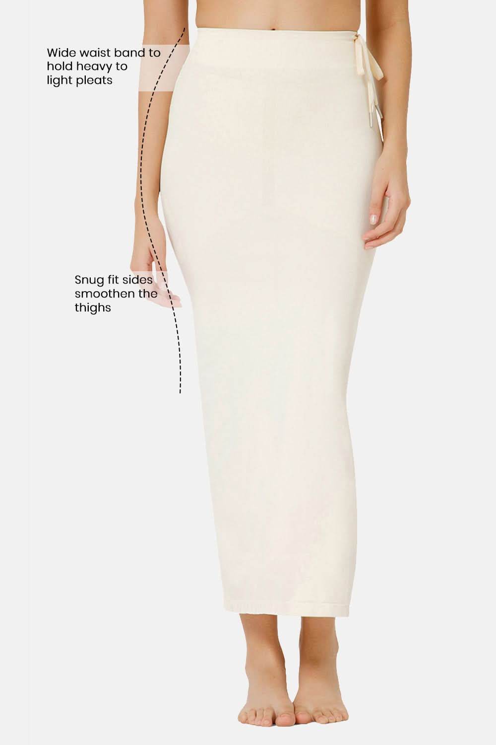 Intimacy Seamless Sweat Absorbent Mermaid Saree Shapewear - Ivory - SW02 - Naidu Hall Family Store